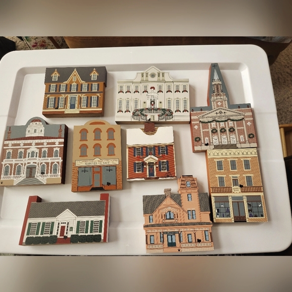8) Original CATS MEOW Houses (Faline Series) Great Condition - Picture 1 of 7